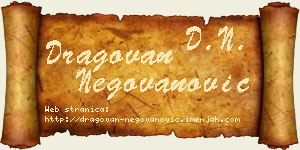 Dragovan Negovanović vizit kartica